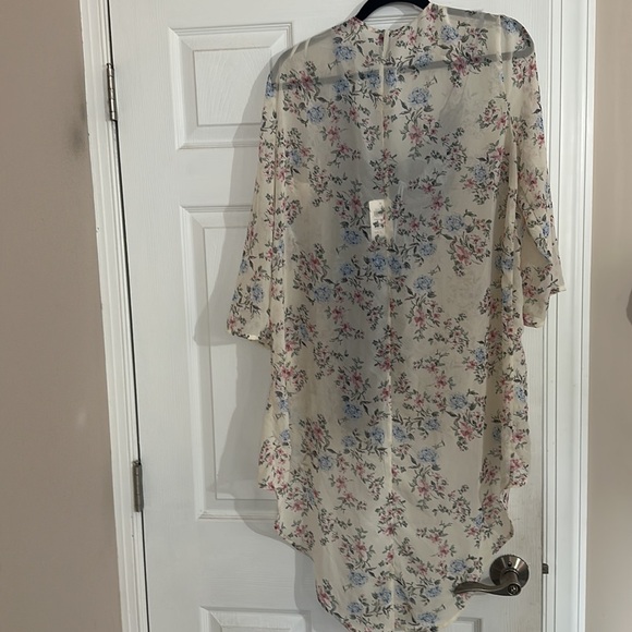 Windsor lace stretch bodysuit AND mesh floral tunic set coquette - Picture 10 of 10